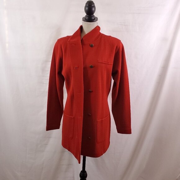 DONCASTER Button Up Lightweight Wool Blend Jacket - Picture 3 of 12